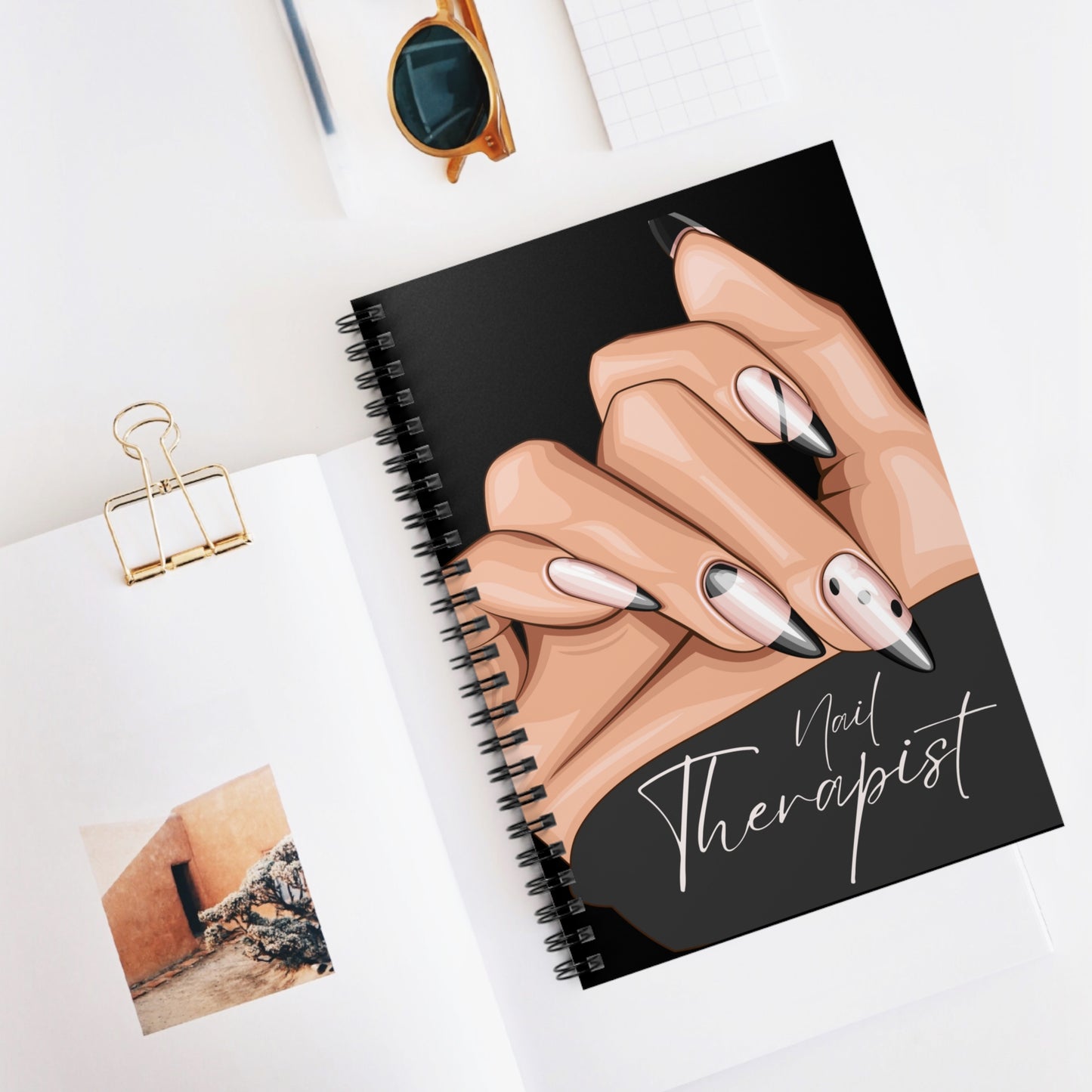 Nail Therapist Spiral Notebook