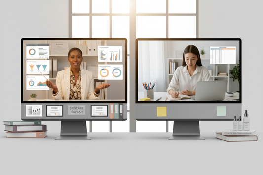 a business coach for esthetics not doing makeup 