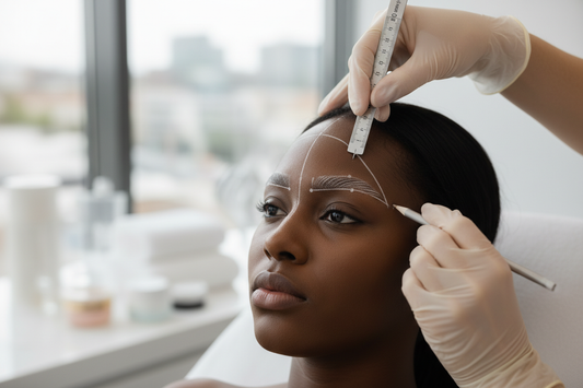 brow mapping on a black client