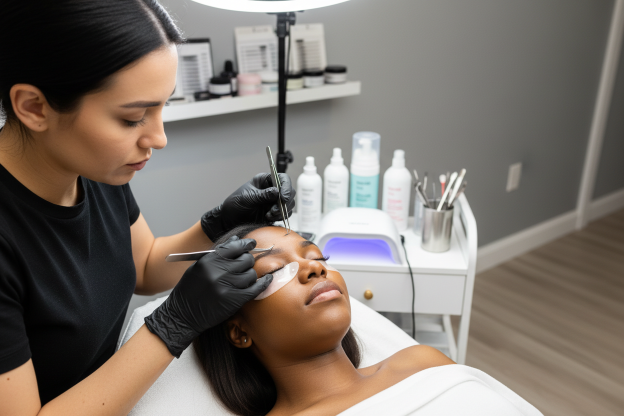 on a black client